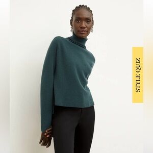 Mm Lafleur Cashmere Arbus Sweater - MALACHITE - L